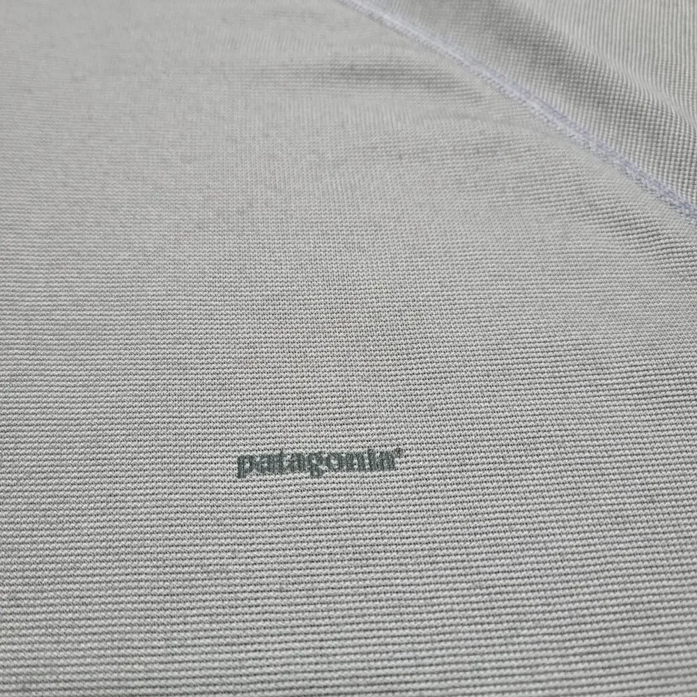 Patagonia Shirt Mens Extra Large Gray Performance Baselayer Quarter Zip Capilene